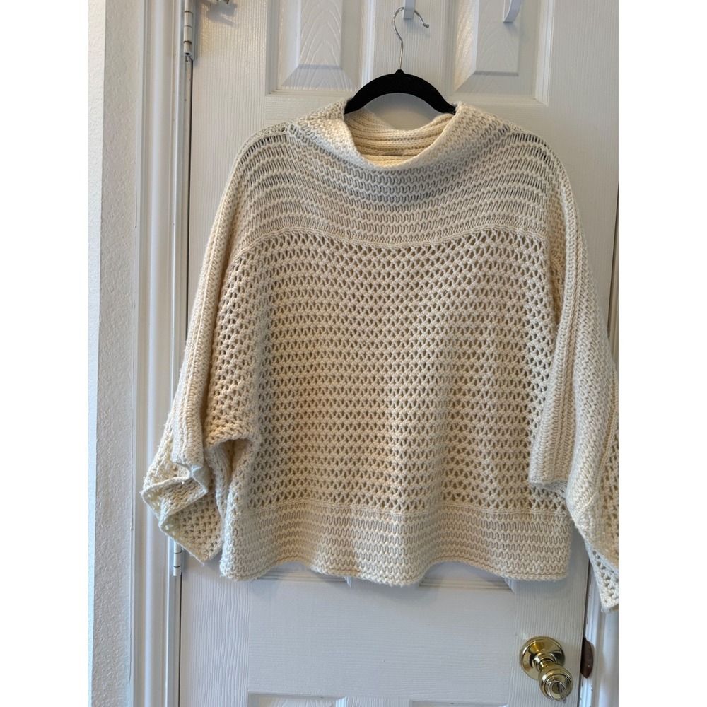 Chico's Black Label Cashmere Blend Chunky Knit Oversized Sweater L/XL - Picture 2 of 8